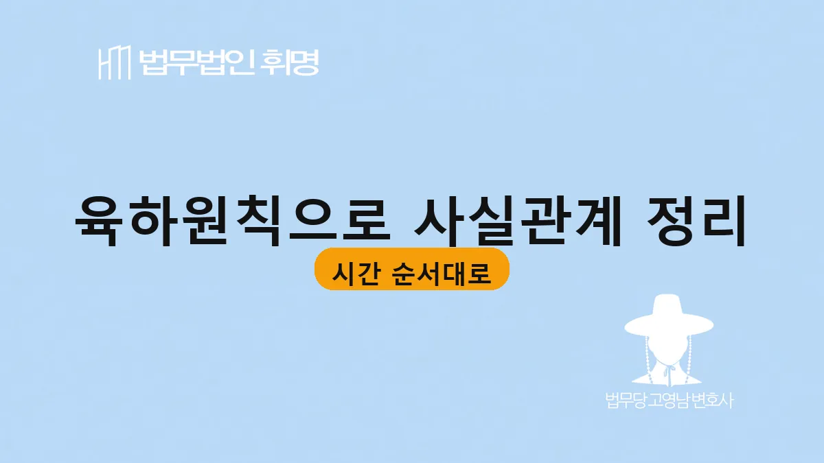 육하원칙으로 사실관계 정리